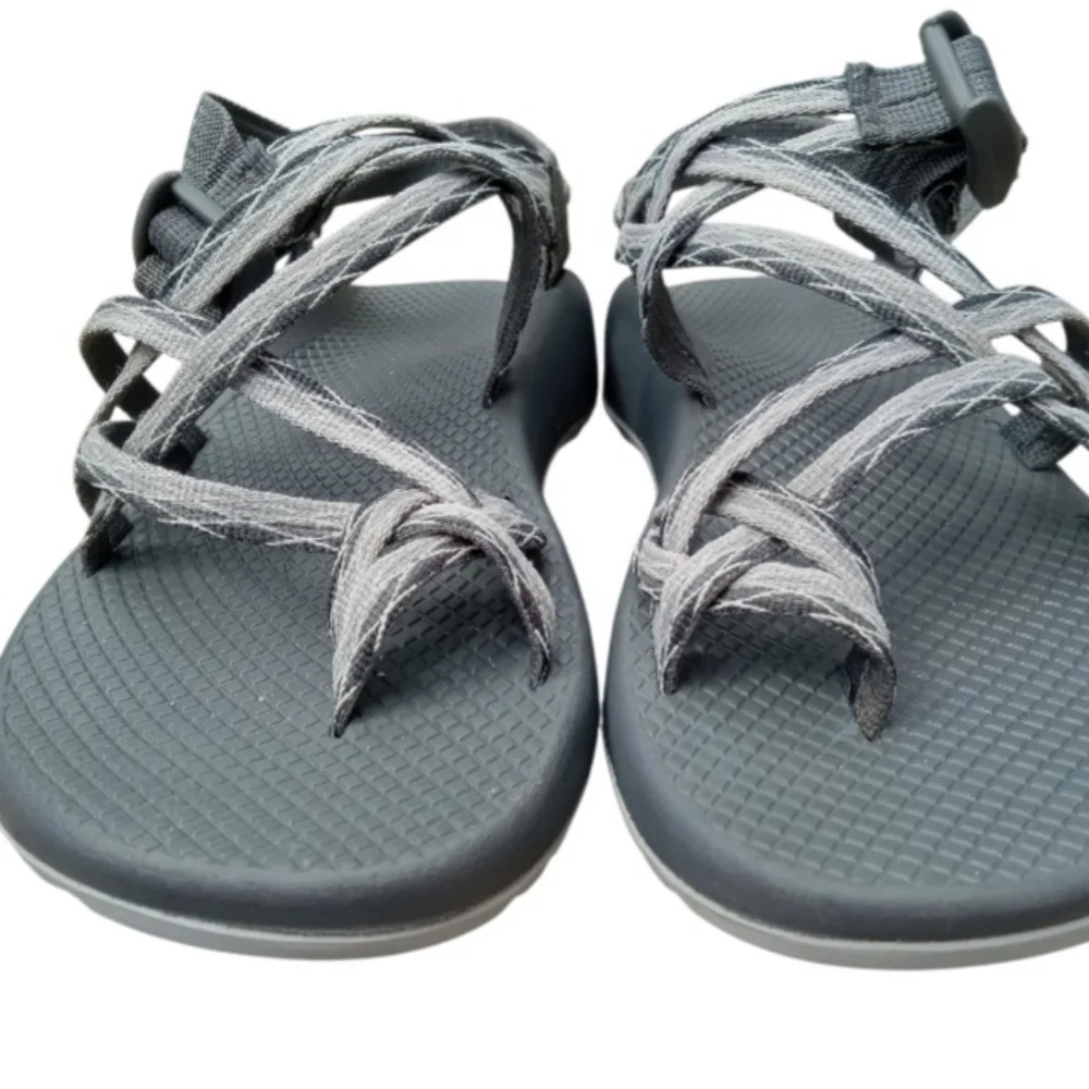 Chaco Womens ZX2 Sandal Size 9 Apex Gray Toe Loop Adjustable Outdoor Water Shoe